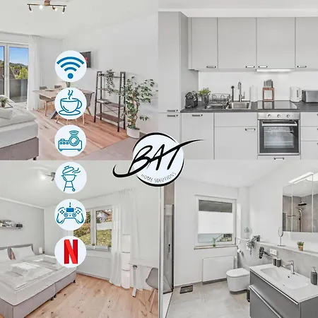 Bat Solutions - Alles Was Ein Nicht Bietet - 5 40 Bis 120 Qm Fuer Bis Zu 29 Personen - 5-raum-apartment Barrierefrei - 60 Qm Balkon Mit Blick Bis Luxemburg - Einzeln Bis Komplett Buchbar - 3 Min Zur A64 *