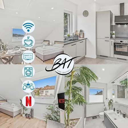Appartement Bat Solutions - Alles Was Ein Nicht Bietet - 5 40 Bis 120 Qm Fuer Bis Zu 29 Personen - 5-raum-apartment Barrierefrei - 60 Qm Balkon Mit Blick Bis Luxemburg - Einzeln Bis Komplett Buchbar - 3 Min Zur A64 Trierweiler