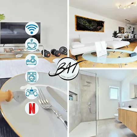 アパート Bat Solutions - Alles Was Ein Nicht Bietet - 5 40 Bis 120 Qm Fuer Bis Zu 29 Personen - 5-raum-apartment Barrierefrei - 60 Qm Balkon Mit Blick Bis Luxemburg - Einzeln Bis Komplett Buchbar - 3 Min Zur A64 *